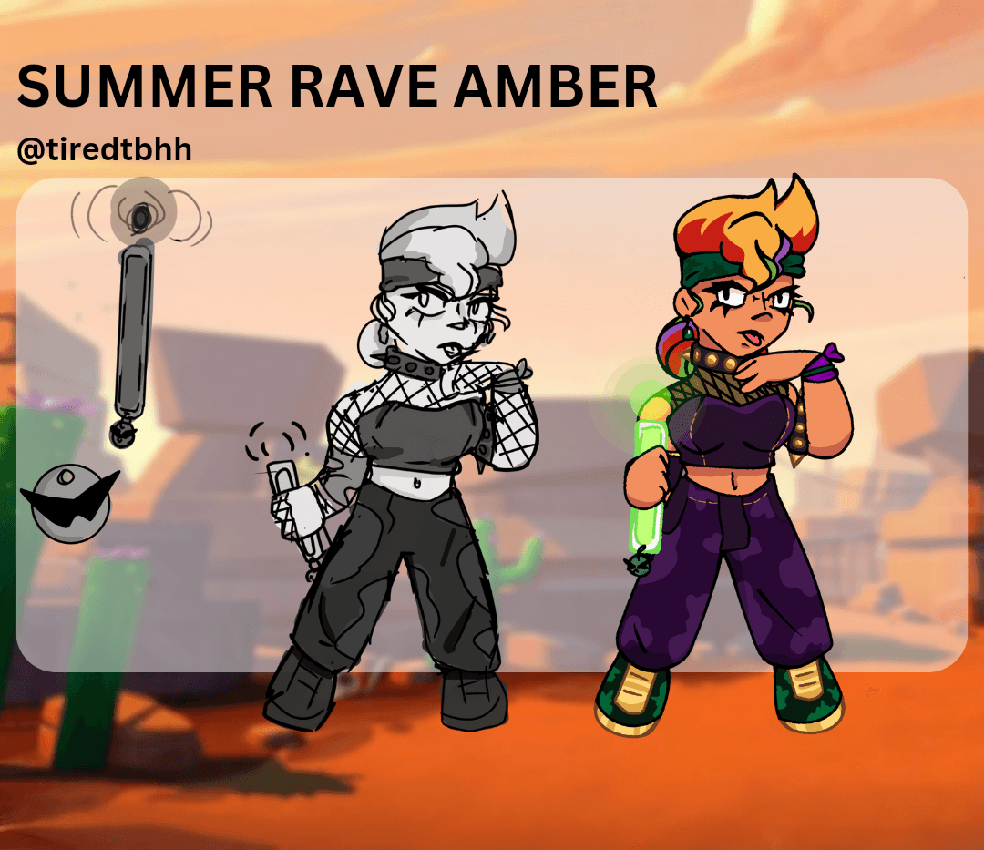 Amber Raver Supercell Make