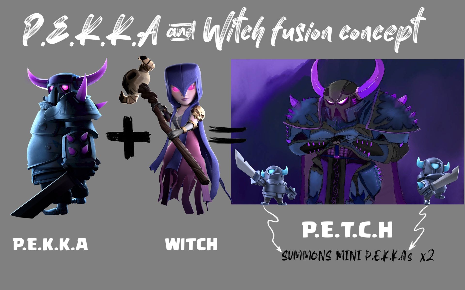 P.E.K.K.A & Witch fusion - Supercell Make